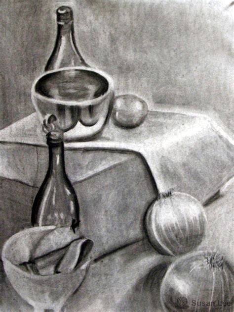 Charcoal Still Life 2 By Su5anlee On Deviantart