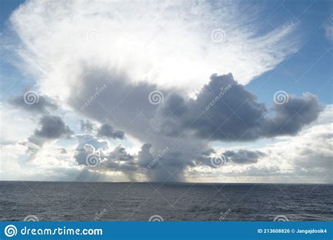 Heavy Rainfall Clouds Bringing Abundant Rainfall And Atmospheric