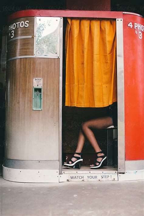 Black Girl In Photo Booth Just Legs By Stocksy Contributor Gabrielle