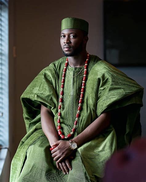 Yoruba Traditional Wedding Agbada Styles For Groom ~ Colors That Suit Men Agbada Styles