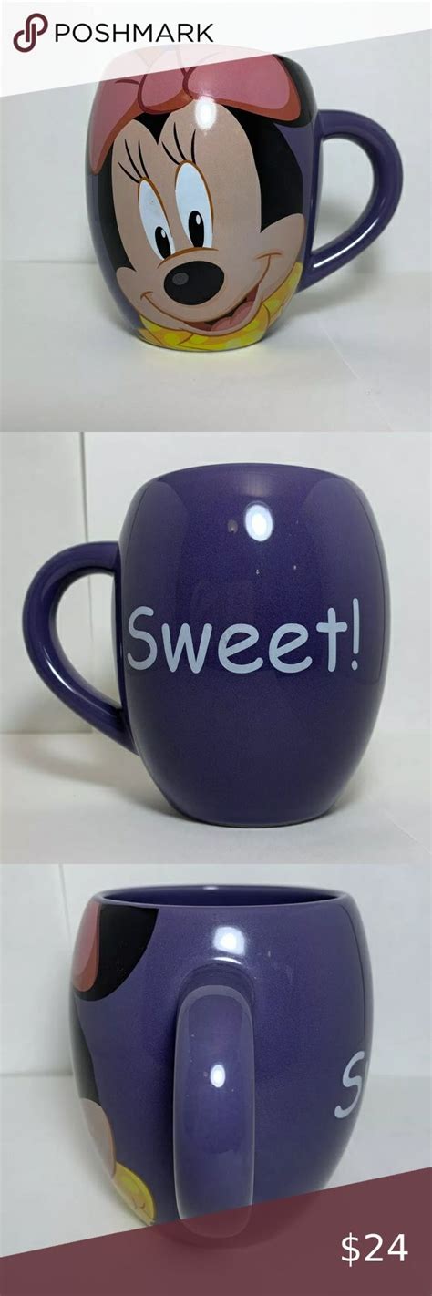 Disney Theme Parks Minnie Mouse Sweet Purple Coffee Tea Mug Cup