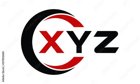 Xyz Swoosh Three Letter Logo Design Vector Template Monogram Logo