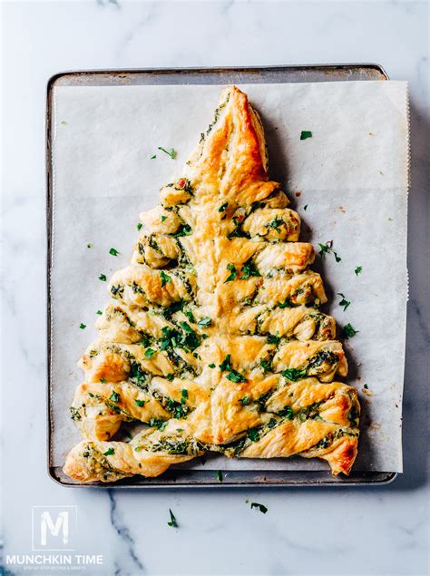 Preheat oven to 450 degrees. Pizza Dough Spinach Dip Christmas Tree Recipe - Christmas ...