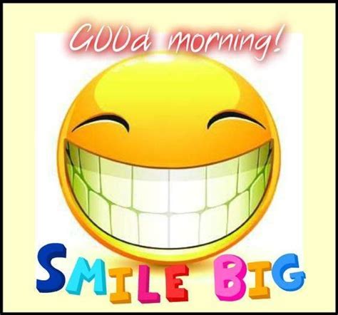 Good Morning Smile Big Good Morning Smiley Funny Good Morning