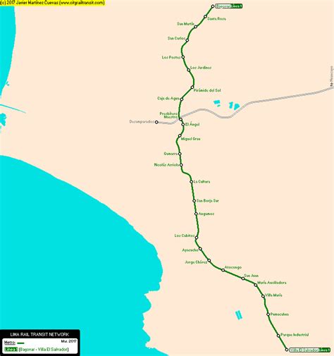 Lima Real Distance Metro Map