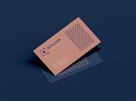 Free Stylish Business Card Mockup Psd Free Download