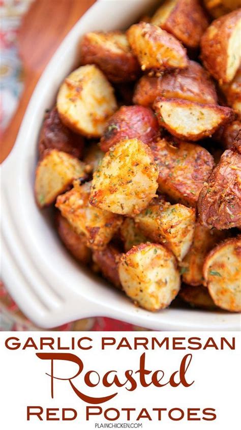 Drizzle with 6 tablespoons oil. Garlic Parmesan Roasted Red Potatoes - red potatoes tossed ...