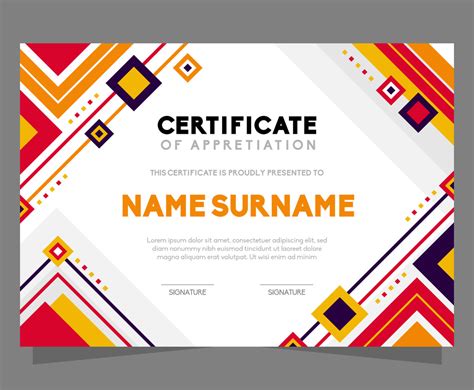 Creative Certificate Template Concept