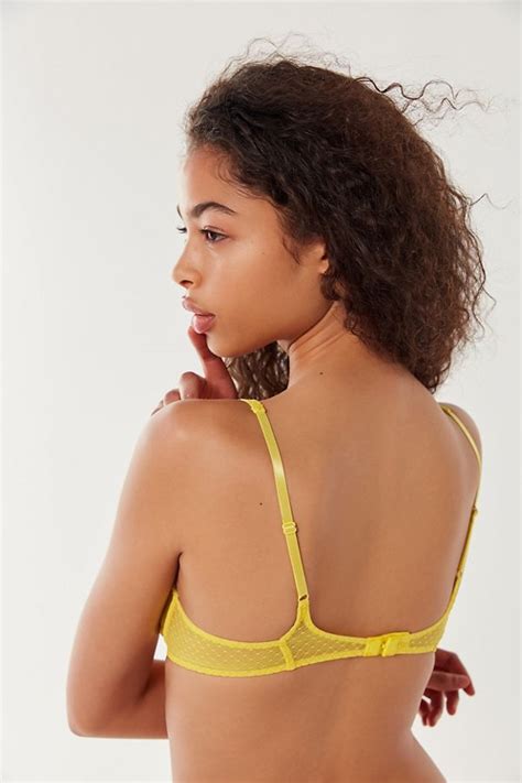 Out From Under Carly Sheer Mesh Plunging Underwire Bra Urban Outfitters Canada
