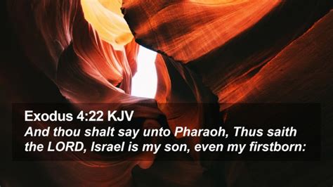 Exodus 4 22 KJV Desktop Wallpaper And Thou Shalt Say Unto Pharaoh