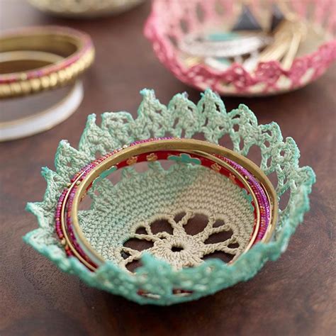 Lace Doily Bowls Lace Doilies Yarn Crafts Crafts