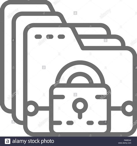 Shield File Folder Icon Stock Vector Images Alamy