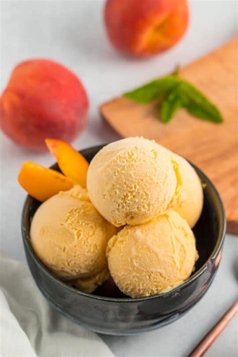 Homemade Peach Ice Cream Sustainable Cooks Everything Inc