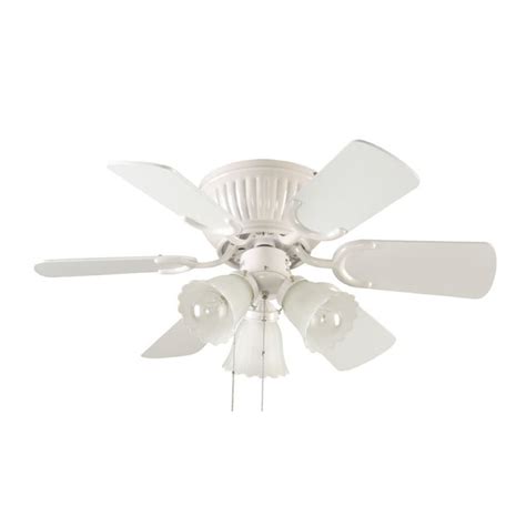 Harbor Breeze 18 In Hive Series White Ceiling Fan With Light Kit