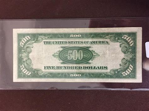 Lot 1934 A 500 Dollar Bill Currency Note Chicago Au Almost