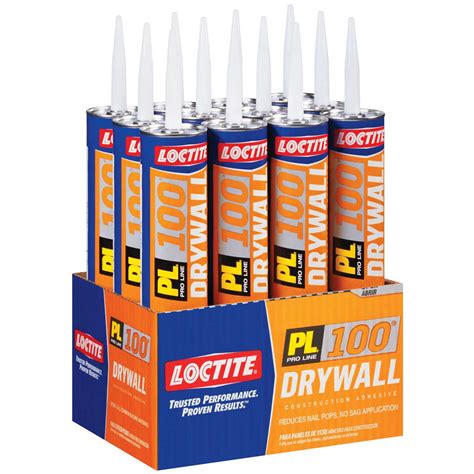 Loctite PL 100 Drywall & Panel Adhesive - 28 oz. (12 Tubes Per Carton ...
