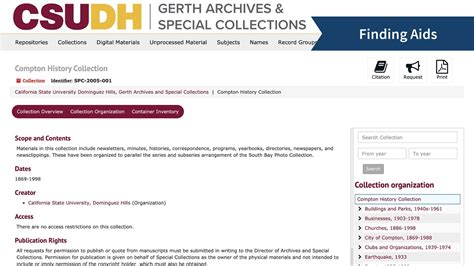 Search For Finding Aids In The Collections Database Youtube