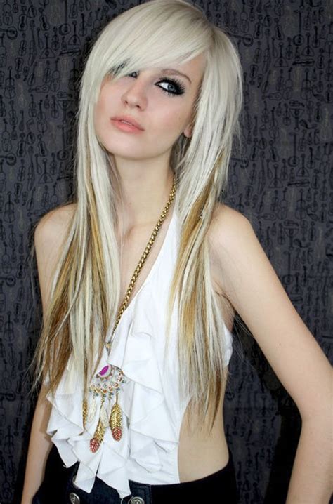 Beauty Long Emo Hairstyle Todays Hair Collection