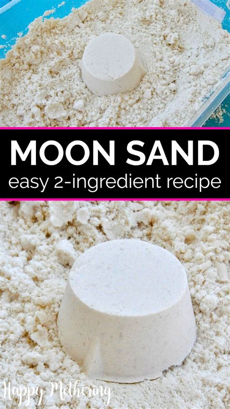2 Ingredient Diy Moon Sand Recipe Diy Moon Sand Sands Recipe Moon Sand