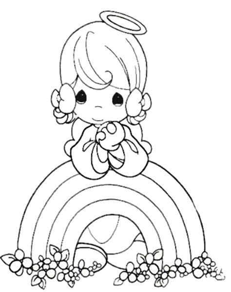 1) if you have javascript enabled you can click the print link in the top half of the page and it will automatically print the coloring page only and ignore the advertising and navigation at the top of the. Abatian: Precious Moments for Love Coloring Pages
