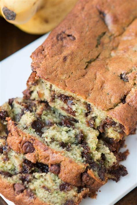 chocolate chip zucchini banana bread recipe by wordz