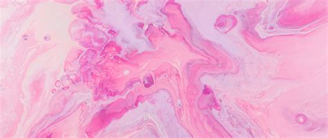 Download Wallpaper 2560x1080 Stains Liquid Pink