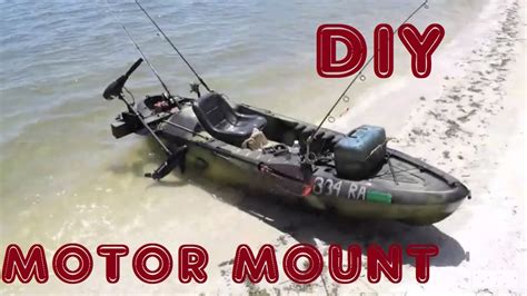 Diy Kayak Trolling Motor Mount Youtube