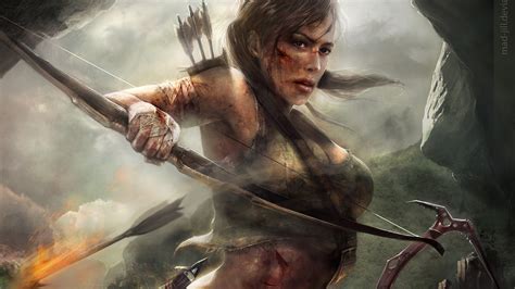 X Lara Croft Tomb Raider Artwork Laptop Full Hd P Hd K