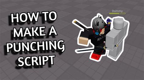 How To Make A Punching System Roblox Studio Youtube