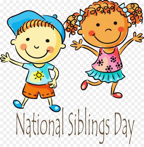 National Siblings Day Clipart