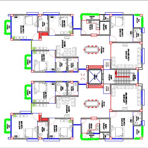 G 2 Residential Building Plan House Floor Plans