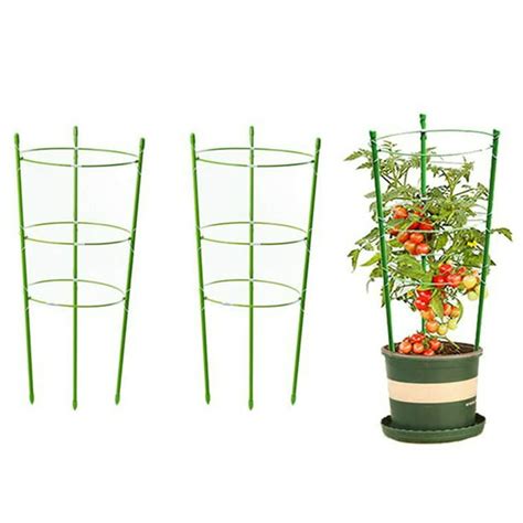 Fysho 2 Pack Garden Tomato Plant Support Cage 18 Trellis For