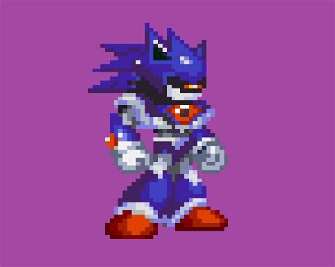 Master Mecha Sonic Sonic Fan Art Sonic Pixel Art