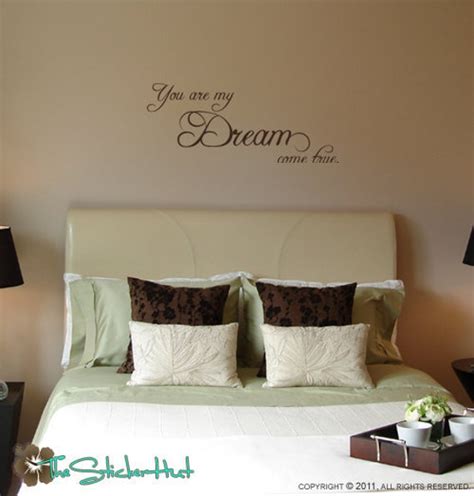 items similar to you are my dream come true vinyl wall art graphic stickers decals 1207 on etsy