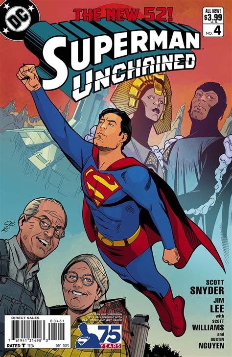 Superman Unchained 4 Bullets Issue Superman Comic Book Covers