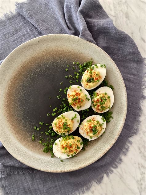 Deviled Eggs With Smoked Paprika And Chives Sacha Served What