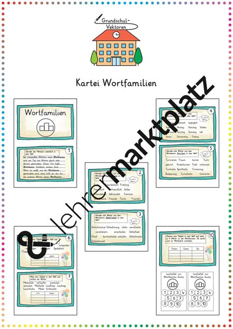 Kartei Wortfamilien Unterrichtsmaterial Im Fach Deutsch
