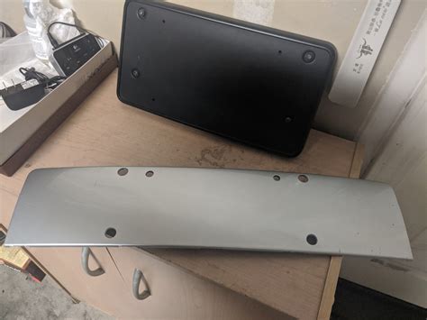 For Sale B6 S4 Front License Plate Filler Silver
