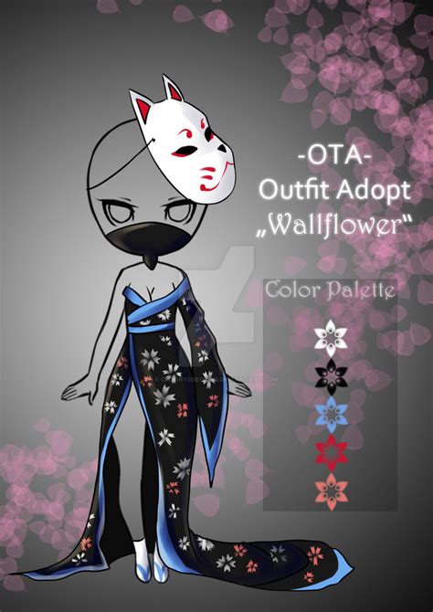 Closed Offer To Adopt Wallflower Kimono By Cherrysdesigns On Deviantart