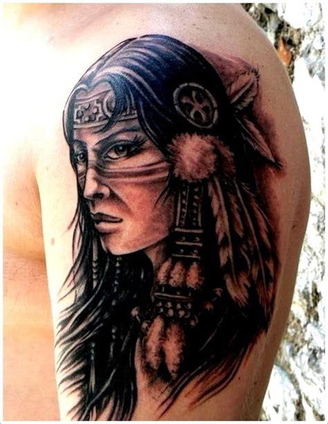 Native American Tattoo Art Native American Girl Indian Tattoos Tattoo