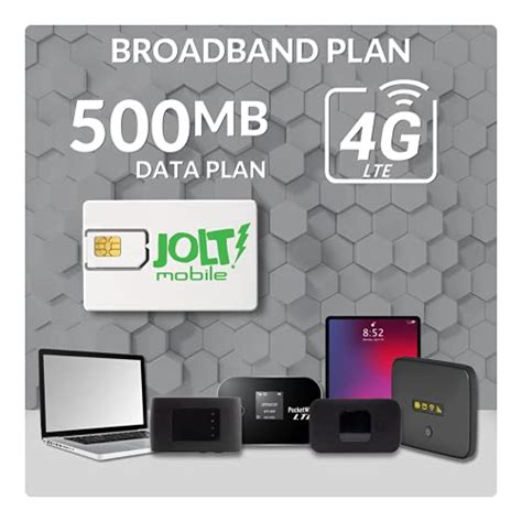 Great Features Of Jolt Mobile 500mb Of Data Only Service Sim For