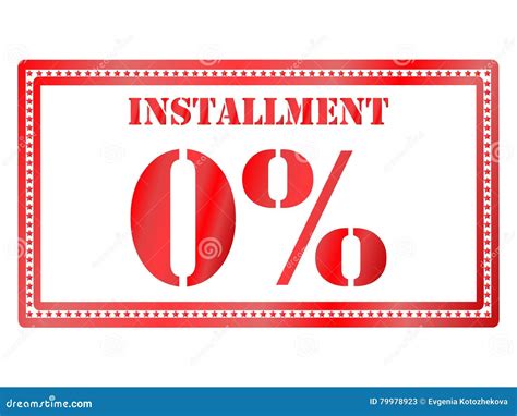 Icon Payment Installment Red Rectangular Frame Stock Vector