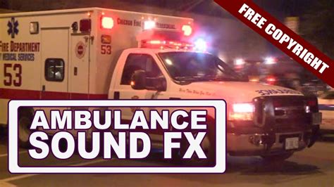 Ambulances and fire trucks need to get where they are going in a hurry. Copyright Free Ambulance Siren Sound fx | Ambulance Siren ...