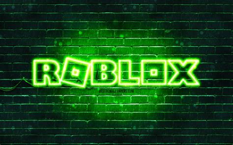 Descargar Fondos De Pantalla Logo Vert Roblox K Brickwall Vert Logo Roblox Jeux En Ligne