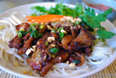 Bún Thịt Nướng Vietnamese Grilled Pork Over Vermicelli Noodles Vietnamese Grilled Pork