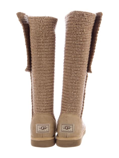 Ugg Australia Cardy Knit Boots Shoes Wuugg21904 The Realreal