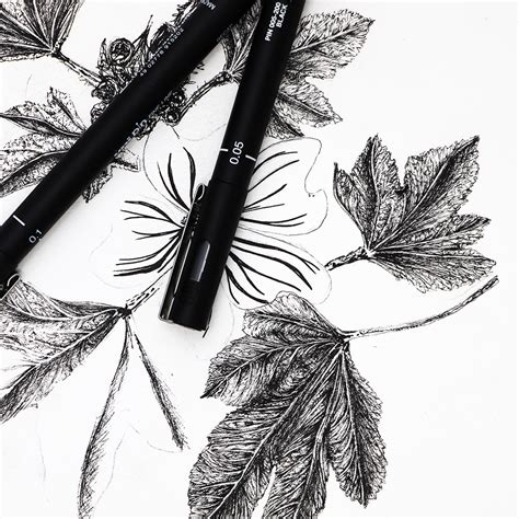 The uni pin is a fine line drawing pen that comes in a wide range of nib sizes and colours including black, sepia, grey, red and blue. uni PIN 0.03 Line Drawing Pen | uni-ball