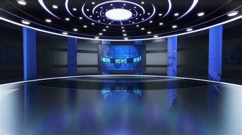 3d Virtual Tv Studio News Backdrop For Tv Shows Tv On Wall3d Virtual