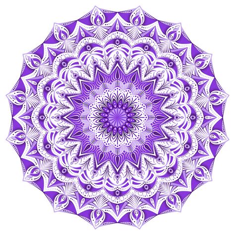 Purple Third Eye Chakra Mandala Digital Art By Marcy Smith Fine Art