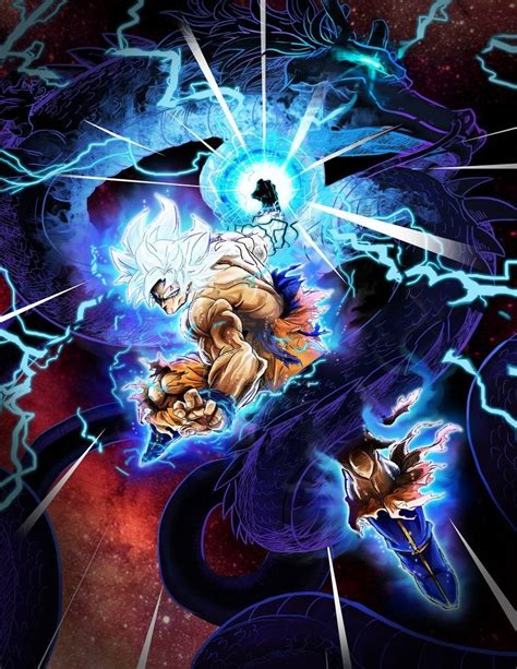 This Dragon Ball Super Artwork Gives Ultra Instinct Goku A Dragon